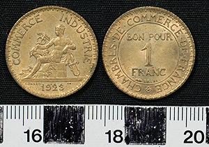 Thumbnail of Coin: France 1 Franc (1900.61.0027)