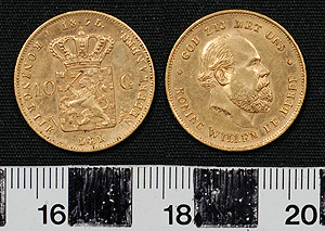 Thumbnail of Coin: Holland, Ten Gulden (1900.61.0045)