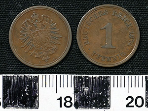 Thumbnail of Coin: Germany 1 Pfennig (1900.61.0070)