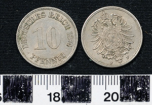 Thumbnail of Coin: Germany 10 Pfennig (1900.61.0074)