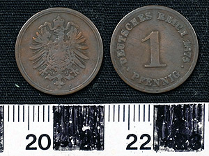 Thumbnail of Coin: Germany 1 Pfennig (1900.61.0075)