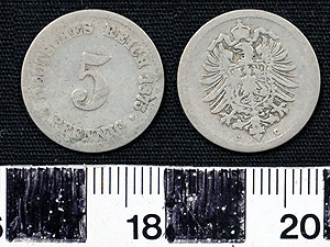 Thumbnail of Coin: Germany 5 Pfennig (1900.61.0077)