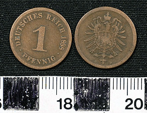 Thumbnail of Coin: Germany 1 Pfennig (1900.61.0091)
