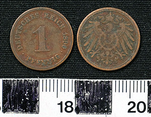 Thumbnail of Coin: Germany 1 Pfennig (1900.61.0092)