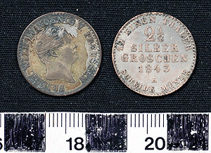 Thumbnail of Coin: Prussia  2 1/2 Silber Groschen (1900.61.0103)