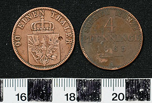 Thumbnail of Coin: Prussia, 4 Pfenninge (1900.61.0106)