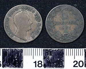 Thumbnail of Coin: Baden, Germany 6 Kreuzer (1900.61.0110)