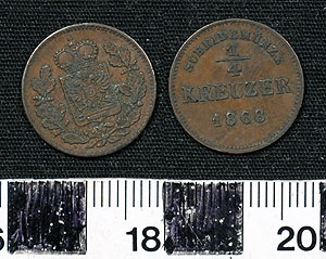 Thumbnail of Coin: Germany- Austria 1/4 Kreuzer (1900.61.0117)