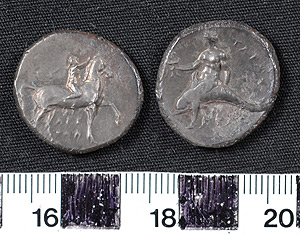 Thumbnail of Coin: Didrachm, Taranto (1900.63.0012)