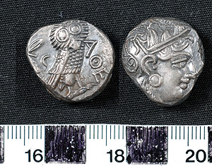 Thumbnail of Coin: Tetradrachm, Athens (1900.63.0018)