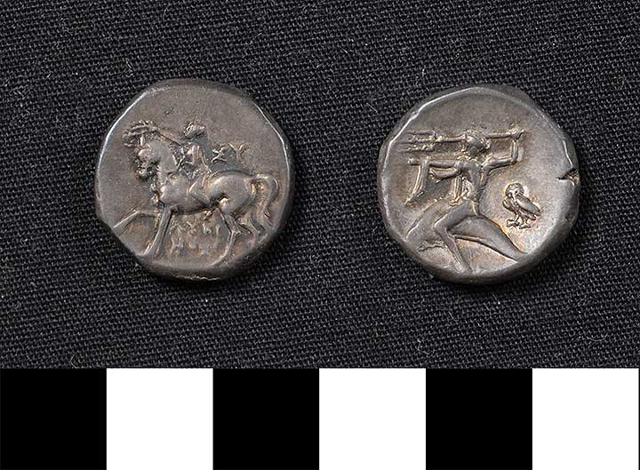 Thumbnail of Coin: Drachm or Didrachm, Taranto (1900.63.0045)