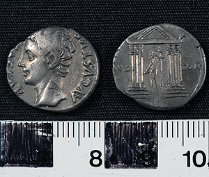 Thumbnail of Coin: Denarius of Augustus (1900.63.0149)