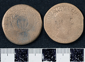 Thumbnail of Coin: Dupondius of Tiberius (1900.63.0326)