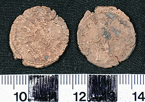 Thumbnail of Coin: AE Antoninianus of Tetricus I (1900.63.1120)