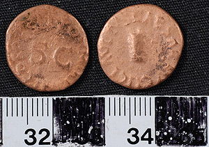 Thumbnail of Coin: Quadrans of Claudius (1900.63.1196)
