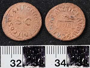 Thumbnail of Coin: Quadrans of Claudius (1900.63.1274)