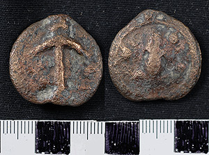 Thumbnail of Coin: AES Grave Quadrans of Tuder (1900.63.1389)