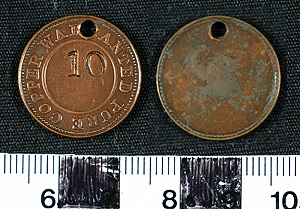 Thumbnail of Token: United States, Copper Warrented (1900.86.0014)