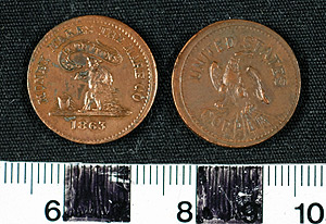 Thumbnail of Token: United States, Civil War (1900.86.0016)