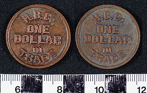 Thumbnail of Token: United States, H.B. Co., 1 Dollar (1900.86.0021)