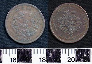 Thumbnail of Coin: Canada, Un Sou (1900.87.0019)