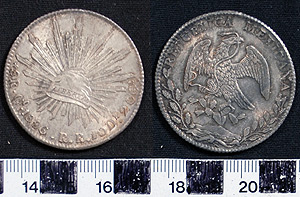 Thumbnail of Coin: Mexico, 8 Reales (1900.88.0001)