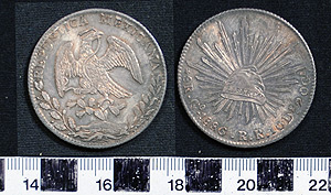 Thumbnail of Coin: Mexico, 8 Reales (1900.88.0002)