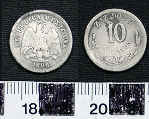 Thumbnail of Coin: Mexico, 10 Centavos  (1900.88.0007)