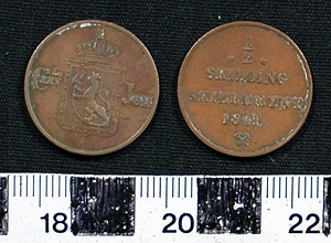 Thumbnail of Coin: 1/2 Skilling (1900.89.0013)