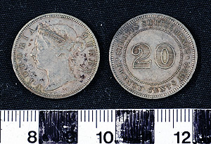 Thumbnail of Straits Settlements Coin: 20 Cent (1900.90.0027)