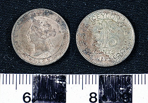 Thumbnail of Coin: British Ceylon, 25 Cents (1900.90.0030)