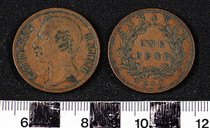 Thumbnail of Kingdom of Sarawak Coin:  1 Cent (1900.90.0031)