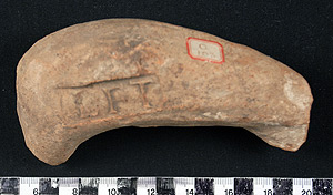 Thumbnail of Rhodian Amphora Handle Fragment (1915.03.0023B)