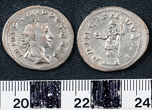Thumbnail of Coin: Antoninianus of Phillip  II (1919.63.0060)