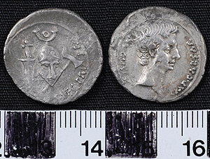Thumbnail of Coin: Denarius of Augustus (1919.63.0125)