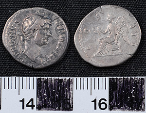 Thumbnail of Coin: Denarius of Hadrian (1919.63.0148)