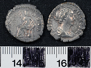 Thumbnail of Coin: AR  denarius of Faustina (1919.63.0171)