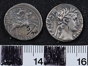 Thumbnail of Coin: Denarius of Augustus (1919.63.0189)