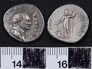 Thumbnail of Coin: Denarius of Vepsasian (1919.63.0215)