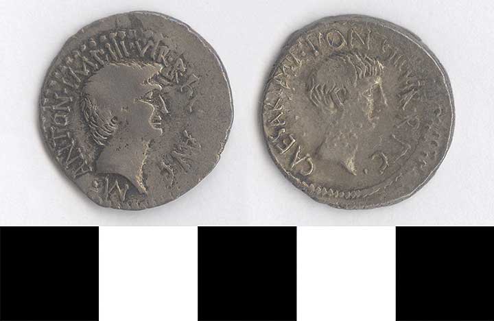 Thumbnail of Coin: Denarius of Mark Antony and Octavian (1919.63.0226)