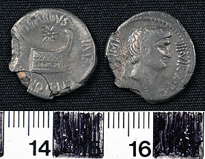 Thumbnail of Coin: Denarius of Mark Antony (1919.63.0263)