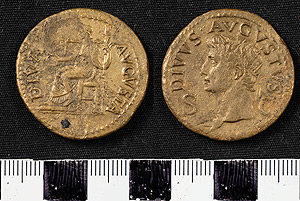 Thumbnail of Coin: Posthumous Dupondius of Augustus struck under Claudius (1919.63.0484)