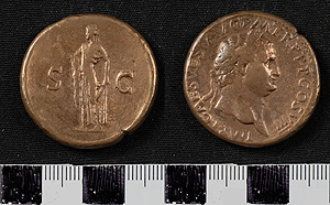 Thumbnail of Coin: Brass Sestertius of Titus, Augustus (1919.63.1256)