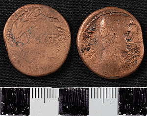 Thumbnail of Coin: AE  of Caesar Augustus (1919.63.1314)