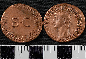 Thumbnail of Coin: As Issued by Caligula in Honor of his Deceased Father  Germanicus I (1919.63.1415)