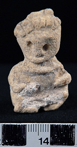 Thumbnail of Votive Figure:  Seated Human (1926.02.0018)