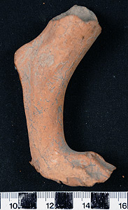 Thumbnail of Votive Figure Fragment: Canine(?) Hind Leg (1926.02.0196)