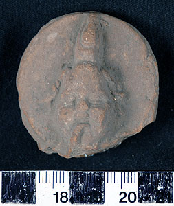 Thumbnail of Votive Figurine Fragment:  Head of Horus (1926.02.0203)