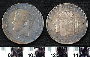 Thumbnail of Coin: Viceroyalty of New Spain Territory, 1 Peso (1965.01.0017)