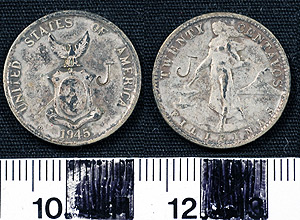 Thumbnail of Coin: U.S. Commonwealth of Philippines, 20 Centavos (1965.01.0028)